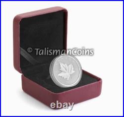 Canada 2010 MAPLE LEAF $5 1 Troy Oz Pure Silver REVERSE PROOF PIEDFORT Full OGP