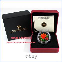 Canada 2011 $20 Tulip with Murano Glass Ladybug Fine Silver Coin