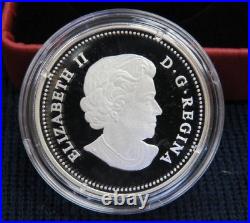 Canada 2011 Wild Rose Swarovski Crystals $20 Pure Silver Proof Coin Perfect