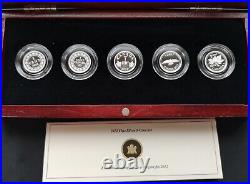 Canada 2012 Fine Silver 5 Coin Set 1 Cent Coins