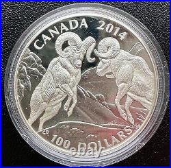 Canada 2013-2016 $100 for $100 99.99 Silver Coin 6 Coins SET