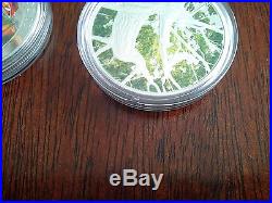 Canada 2013 $20 Fine Silver Coins -Autumn Bliss & Maple Canopy (spring)