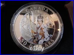 Canada 2013 $50 Fine Silver Coin Queen's Coronation 28/1500