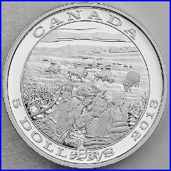 Canada 2013 $5 Bison Tradition of Hunting Series Pure Silver Proof Coin