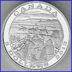 Canada 2013 $5 Bison Tradition of Hunting Series Pure Silver Proof Coin