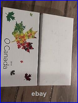 Canada 2014 $10 O Canada Series 99.99% Pure Silver 10-Coin Set