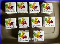 Canada 2014 $10 O Canada Series 99.99% Pure Silver 10-Coin Set