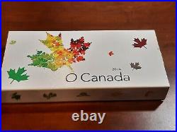 Canada 2014 $10 O Canada Series 99.99% Pure Silver 10-Coin Set With COA