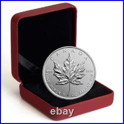 Canada 2014 Bullion Replic Silver Maple Leaf $5 1 Oz REVERSE PROOF Rep FULL OGP