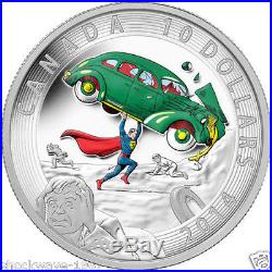 Canada 2014 Gold & Silver Complete 4-Coins Set Iconic Superman Comic Book Covers