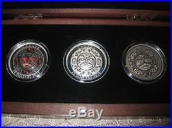 Canada 2015 $25 x Three (3) Pure Silver Coin Set Singing Moon Mask