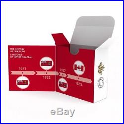 Canada 2015 $50 Fine Silver Coin 50th Anniversary of Canadian Flag Low Mintage