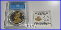 Canada 2015 5c Fine Silver Coin Legacy Of Two Maple Leaves CCCS Graded PF-68 UHC