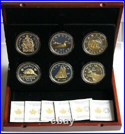 Canada 2015 Big Coins Series 5 OZ Silver Complete Set