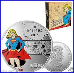 Canada 2015 DC Comics Originals 4 Coin Set Superman & Supergirl $10 Pure Silver