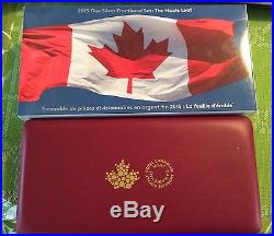 Canada 2015 Fine Silver Fractional Set The Maple Leaf 5 Coin Set RCM