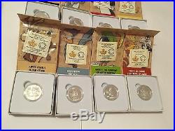 Canada 2015 Looney Tunes 8 Coin $10 Silver Set in Display Case