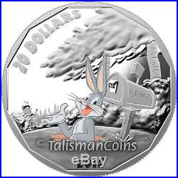 Canada 2015 Looney Tunes Complete 4 Coin Set Bugs Bunny $20 Silver Proof & Watch