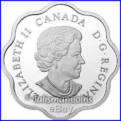Canada 2015 Master of Sky Canadian Goose Geese Coin $20 Lotus Shaped Silver Prf