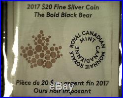 Canada 2016 2017 Majestic Iconic Animals 5 Coin $20 Silver Proof Set in Wood Box