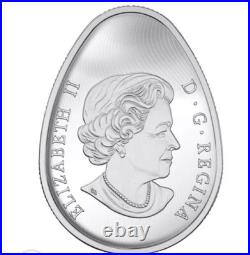 Canada 2016 20$ Traditional Ukrainian Pysanka Egg Shape 1oz Silver Coin