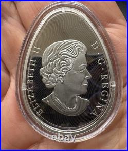 Canada 2016 20$ Traditional Ukrainian Pysanka Egg Shape 1oz Silver Coin
