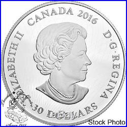 Canada 2016 $30 Illuminated Coral Reef Glow in Dark Silver Coin