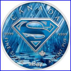 Canada 2016 $5 Superman 999 Fortress of Solitude 1Oz Silver Colored Coin