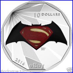 Canada 2016 Batman v Superman Dawn of Justice $10 Silver 4 Coin Set in Case Box