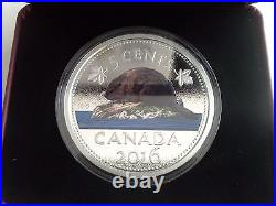 Canada 2016 Big Coins Series 5 Oz Color Silver Proof 6 Coin Set