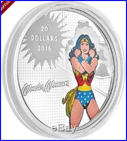 Canada 2016 DC Comics Originals 3 Coin Proof Set Case $20 Silver Superman Batman