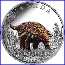 Canada 2016 Day of Dinosaurs Complete 3 Coin Set $10 Silver Proofs in Case Box