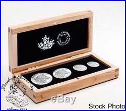 Canada 2016 Wolf Silver Fractional Coin Set