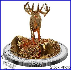 Canada 2017 $100 Sculpture of Majestic Canadian Elk 10 oz Silver Coin