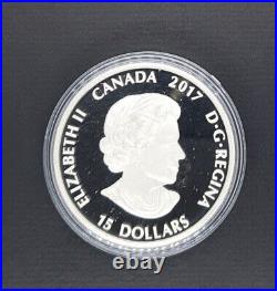 Canada 2017 15 Dollar In The Eyes Of The Lynx Silver. 9999 Proof Coin