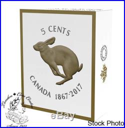 Canada 2017 1967 5 Cents Rabbit Big Coin Series 5 oz Silver Coin