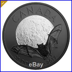 Canada 2017 $20 99.99% FINE SILVER COIN NOCTURNAL BY NATURE THE LITTLE BROWN BAT