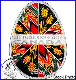 Canada 2017 $20 Traditional Pysanka Silver Coin