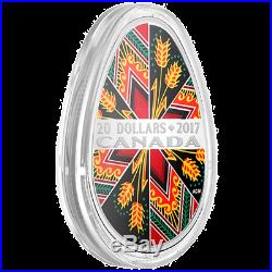 Canada 2017 20$ Traditional Ukrainian Pysanka Easter Egg 1oz Proof Silver Coin
