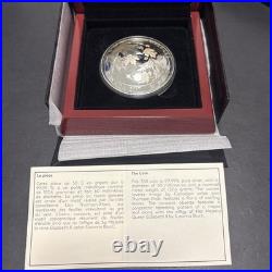 Canada 2017 $50 Maple Leaves in Motion. 9999 Fine Silver Coin