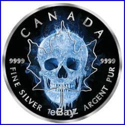 Canada 2017 5$ Maple Leaf Ice Skull 1oz Silver Coin