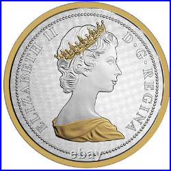 Canada 2017 5 oz Silver Coin Big Coin Series One-Cent Rock Dove