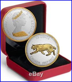 Canada 2017 Big Coins #2 Bobcat Alex Colville 1967 Design 25 Cents 5 Oz Silver