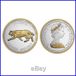 Canada 2017 Big Coins #2 Bobcat Alex Colville 1967 Design 25 Cents 5 Oz Silver