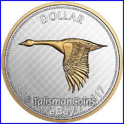Canada 2017 Big Coins Goose Alex Colville 1967 Design $1 5 Oz Silver Wooden Case