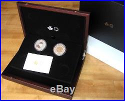 Canada 2017 Legacy of the Penny 2 X 2 OZ Silver Coins Box & COA
