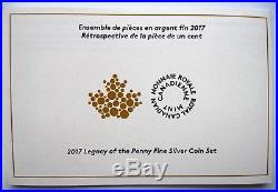 Canada 2017 Legacy of the Penny 2 X 2 OZ Silver Coins Box & COA