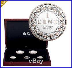 Canada 2017 Legacy of the Penny 5 Silver 7oz total Coin Set + FREE GIFT PRESALE