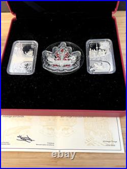 Canada 2018 Beneath Thy Shining Skies Pure Silver 3-Coin Set