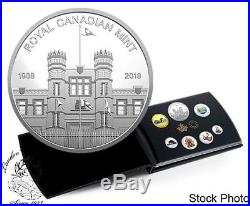 Canada 2018 Pure Silver Coloured Proof 6 Coin Set with Medallion